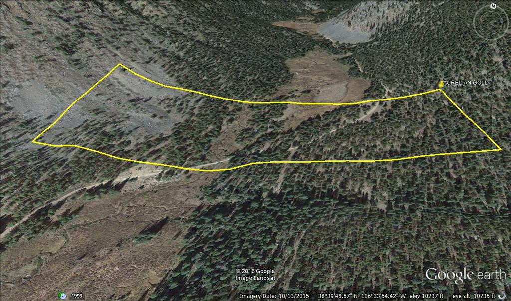 AURELIAN GOLD Placer Mining Claim, Gold Creek, Gunnison County, Colorado