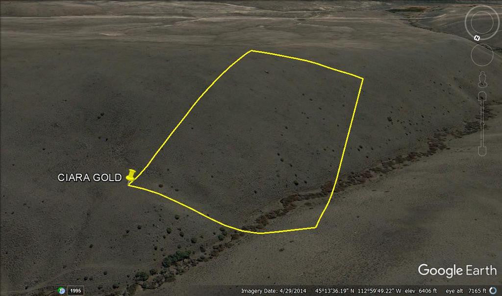 CIARA GOLD Placer Mining Claim, Taylor Creek, Beaverhead County, Montana