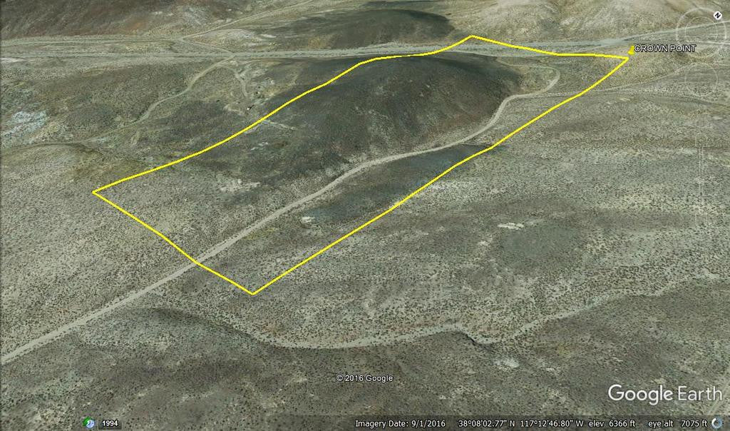 CROWN POINT Lode Mining Claim, Tonopah, Nye County, Nevada