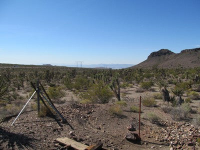 Mining Claim in Ivanpah CA, EXPOSED EXTENSION