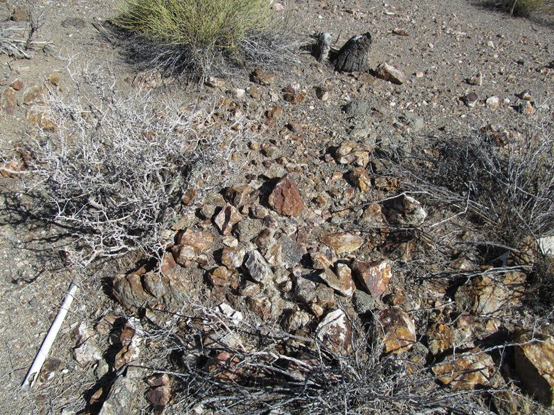 Mining Claim in Ivanpah CA, EXPOSED EXTENSION
