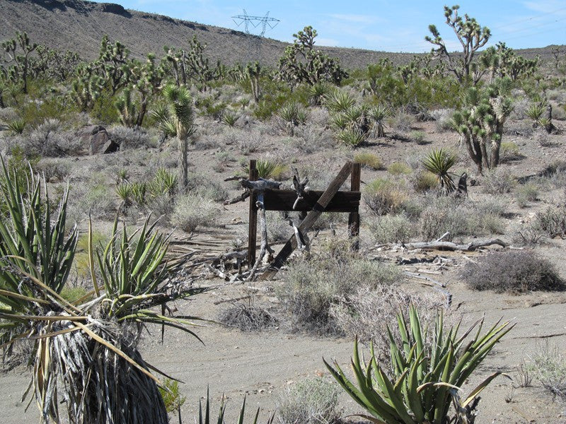 Mining Claim in Ivanpah CA, EXPOSED EXTENSION
