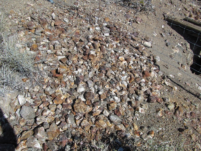 Mining Claim in Ivanpah CA, EXPOSED EXTENSION