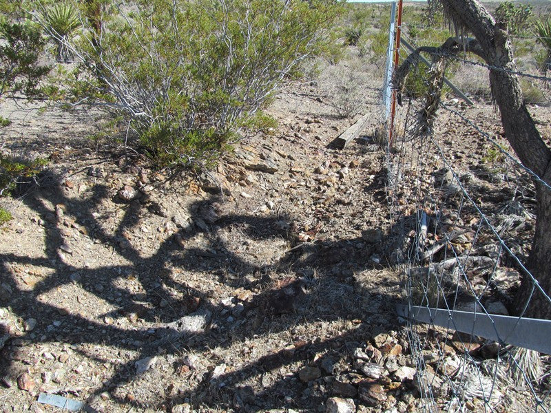 Mining Claim in Ivanpah CA, EXPOSED EXTENSION