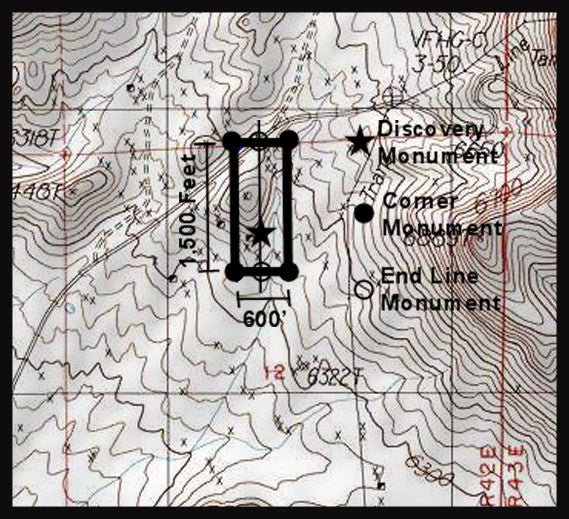 CROWN POINT Lode Mining Claim, Tonopah, Nye County, Nevada