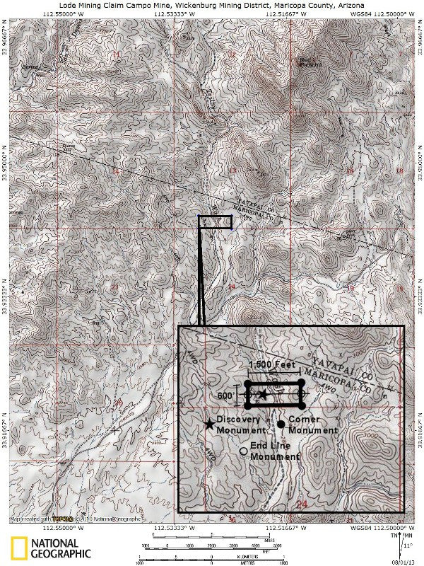 CAMPO Lode Mining Claim, Wickenburg District, Maricopa County, Arizona