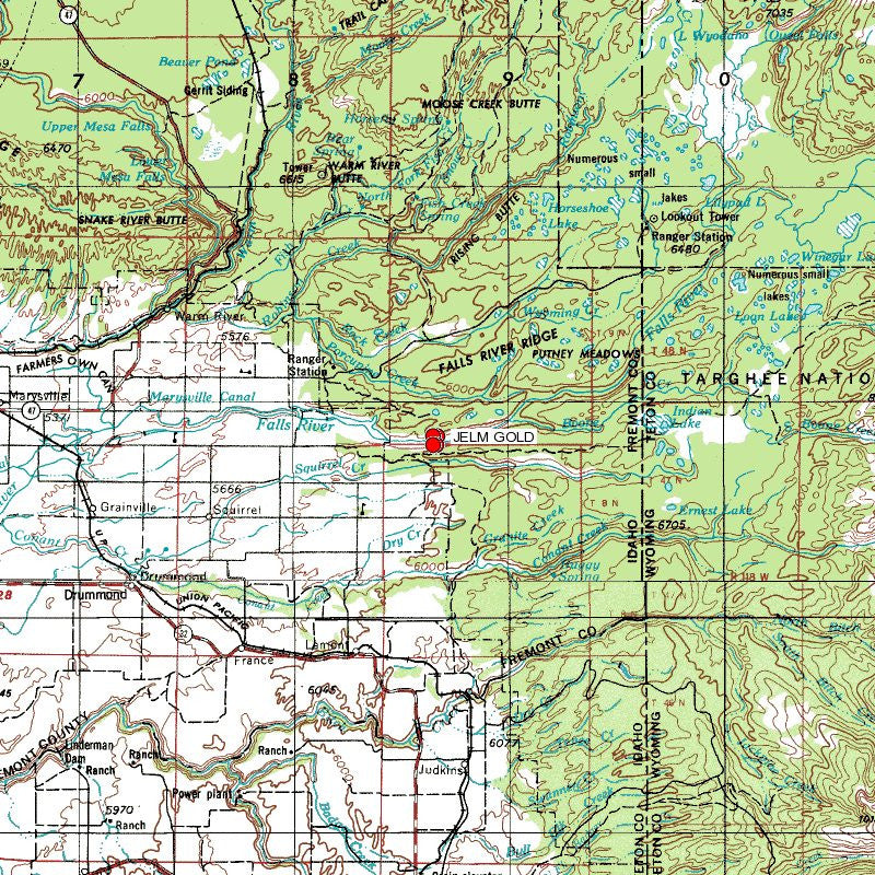 JELM GOLD, Placer Mining Claim, Falls River, Fremont County, Idaho