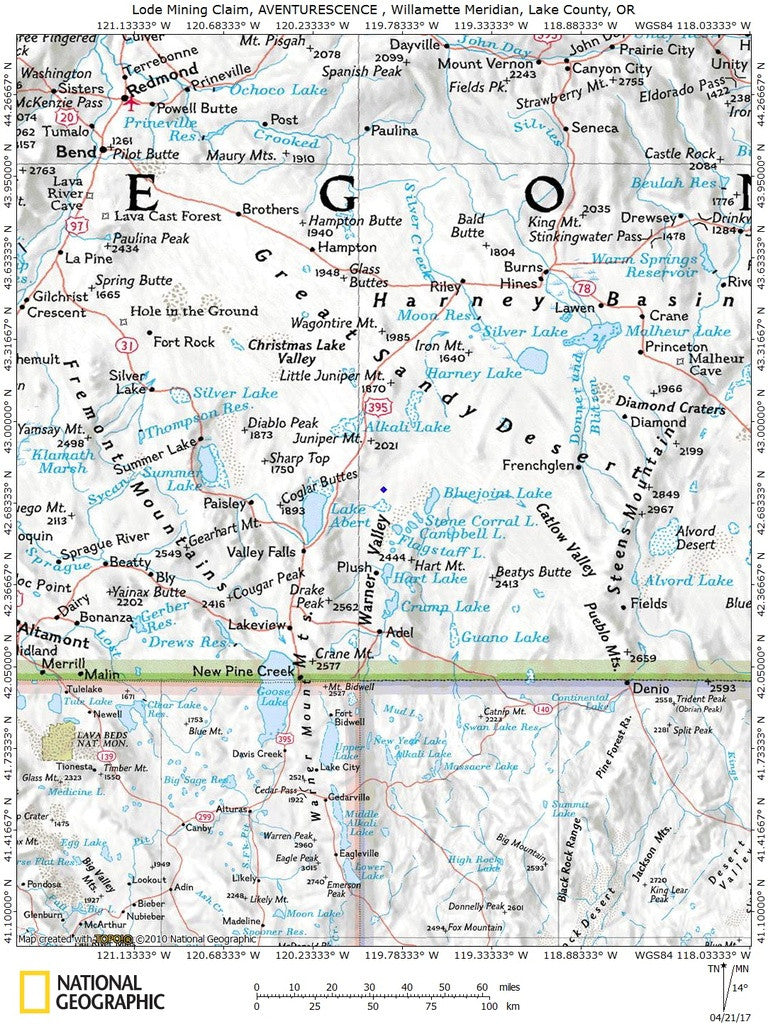 AVENTURESCENCE Lode Mining Claim, Sunstone District, Lake County, Oregon