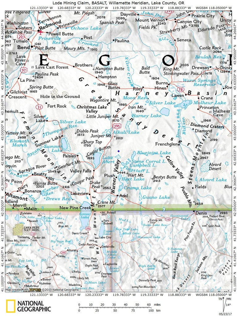 BASALT Lode Mining Claim, Sunstone District, Lake County, Oregon