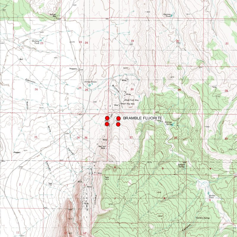 BRAMBLE FLUORITE Placer Mining Claim, Hansonburg District, Socorro County, New Mexico