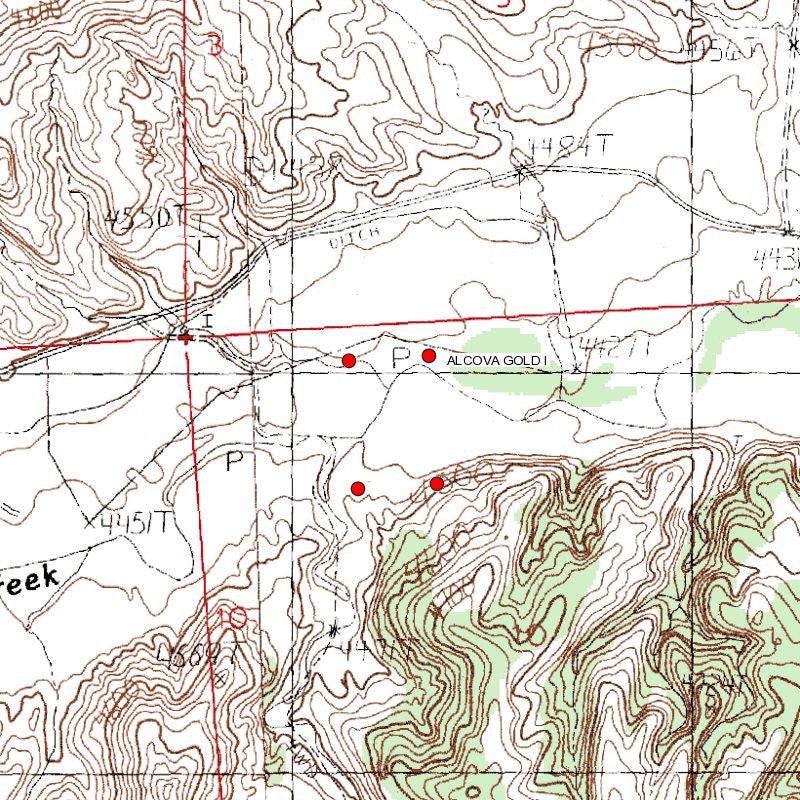 ALCOVA GOLD Placer Mining Claim, Cottonwood Creek, Washakie County, Wyoming