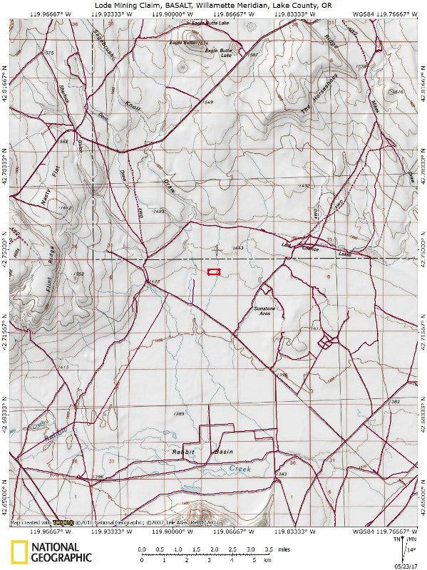 BASALT Lode Mining Claim, Sunstone District, Lake County, Oregon