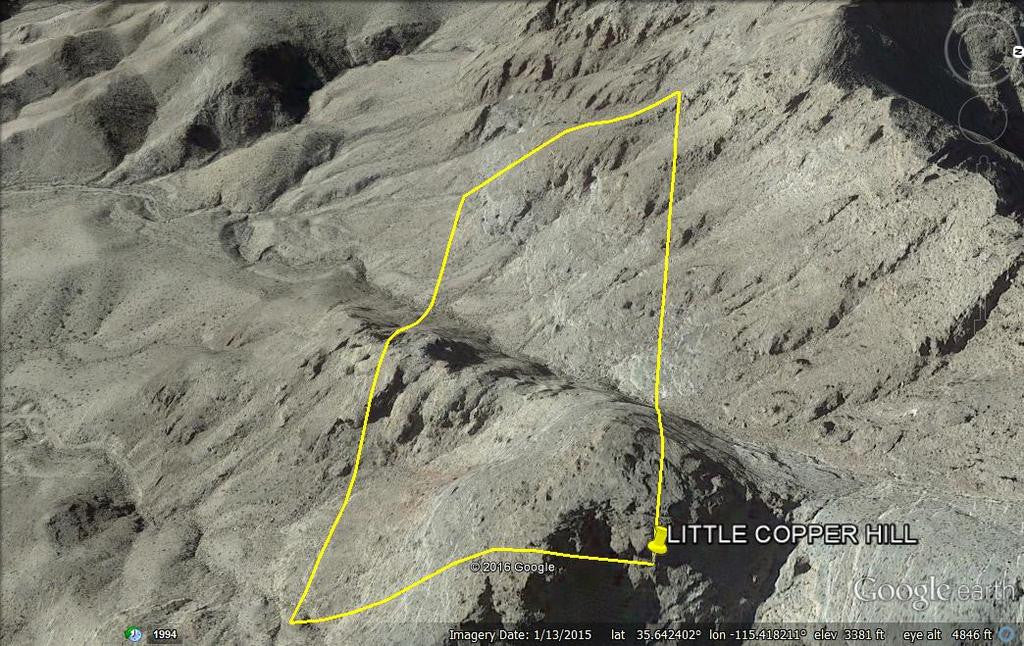 LITTLE COPPER HILL Lode Mining Claim, Clark County, Nevada